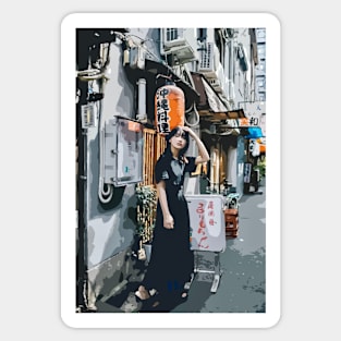 Japanese Lady Sticker